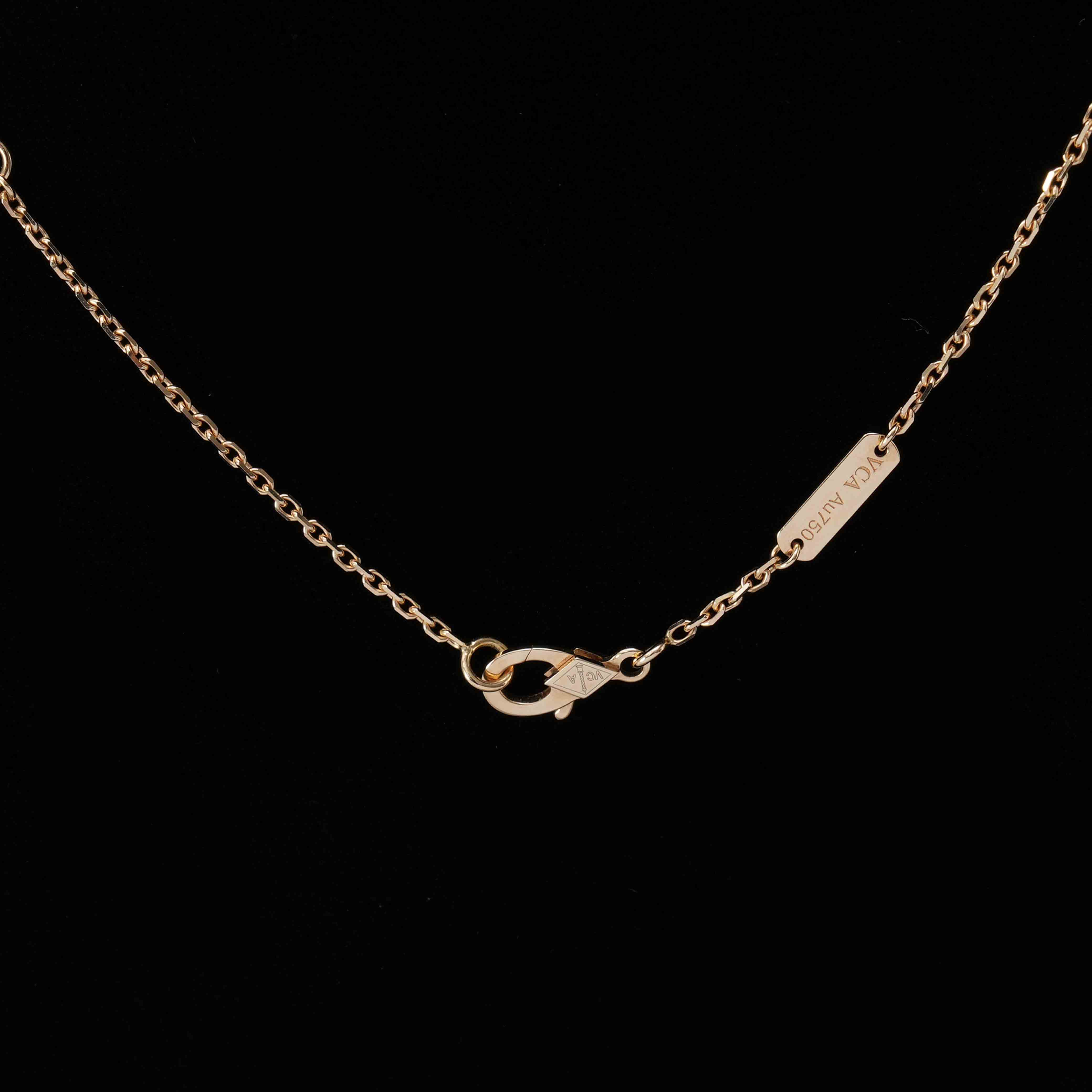Van Cleef & Arpels(USED)반클리프앤아펠 빈티지 알함브라 네크리스 자개